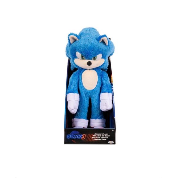 Sonic the Hedgehog 3 Deluxe premium stuffed plush toy new in box 13” - Picture 2 of 4